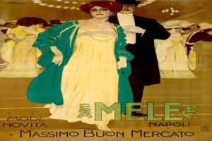 Eine Frau in einem traditionellen japanischen Kimono, das ein leuchtend rotes und grünes Kleid mit detaillierten Mustern zeigt, steht selbstbewusst auf einem Laufsteg mit ihrem Haar zu einem ordentlichen Knoten gebunden.