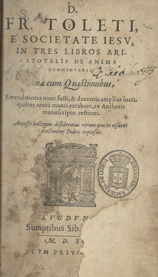 Vintage-Buch mit Text und einer Illustration, das ein altes Siegel auf seinem Cover trägt.