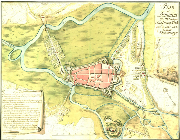 Detailierte Stadtplan-Karte von Berlin, Deutschland, mit Straßen, Gebäuden, Sehenswürdigkeiten und informativen Texten über die Geschichte, Kultur und Attraktionen der Stadt.