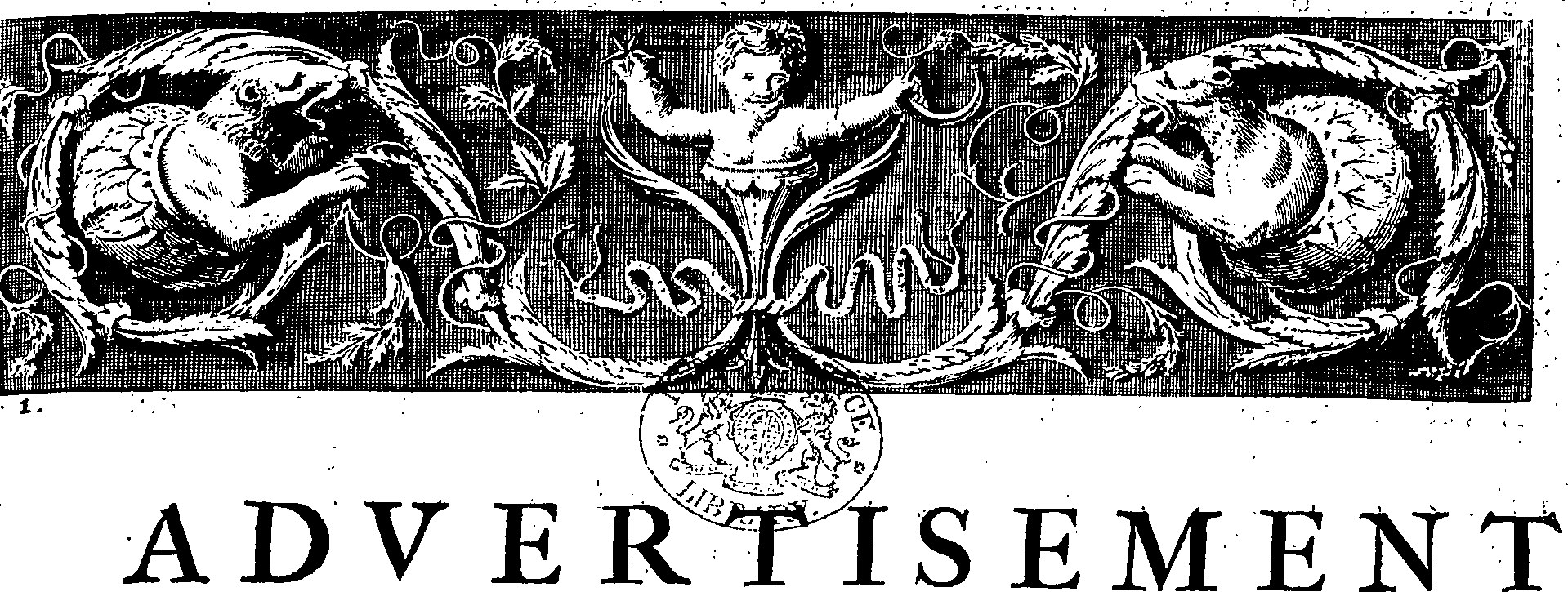 Schwarzes und weißes Banner mit "Werbung" unten und einem zentralen Logo mit menschlichem Gesicht.